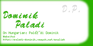 dominik paladi business card